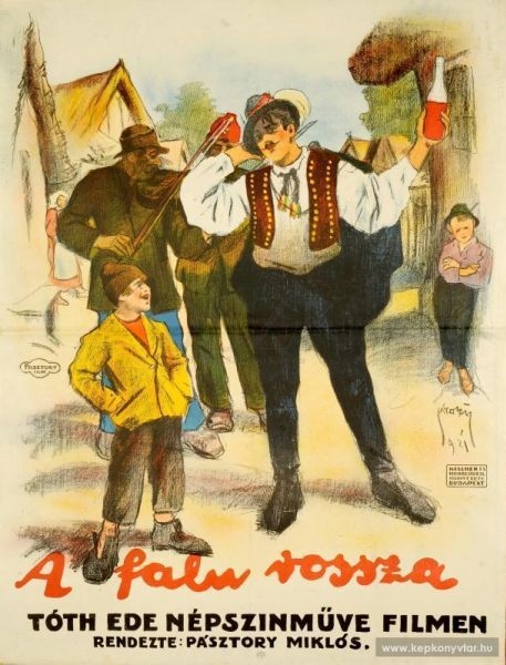 The Village Rascal A Poster for the film The Village Rogue (Hungary, 1916) – Silent Beauties